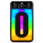 نمای جلو اسپیکر بلوتوثی KBroad KTS-1555 با نورپردازی RGB و پنل کنترل