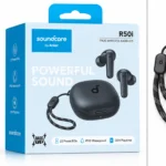 هندزفری بلوتوثی انکر Soundcore R50i اصل مدل A3949 مشکی همراه کیس شارژ و دو گوشی بی‌سیم